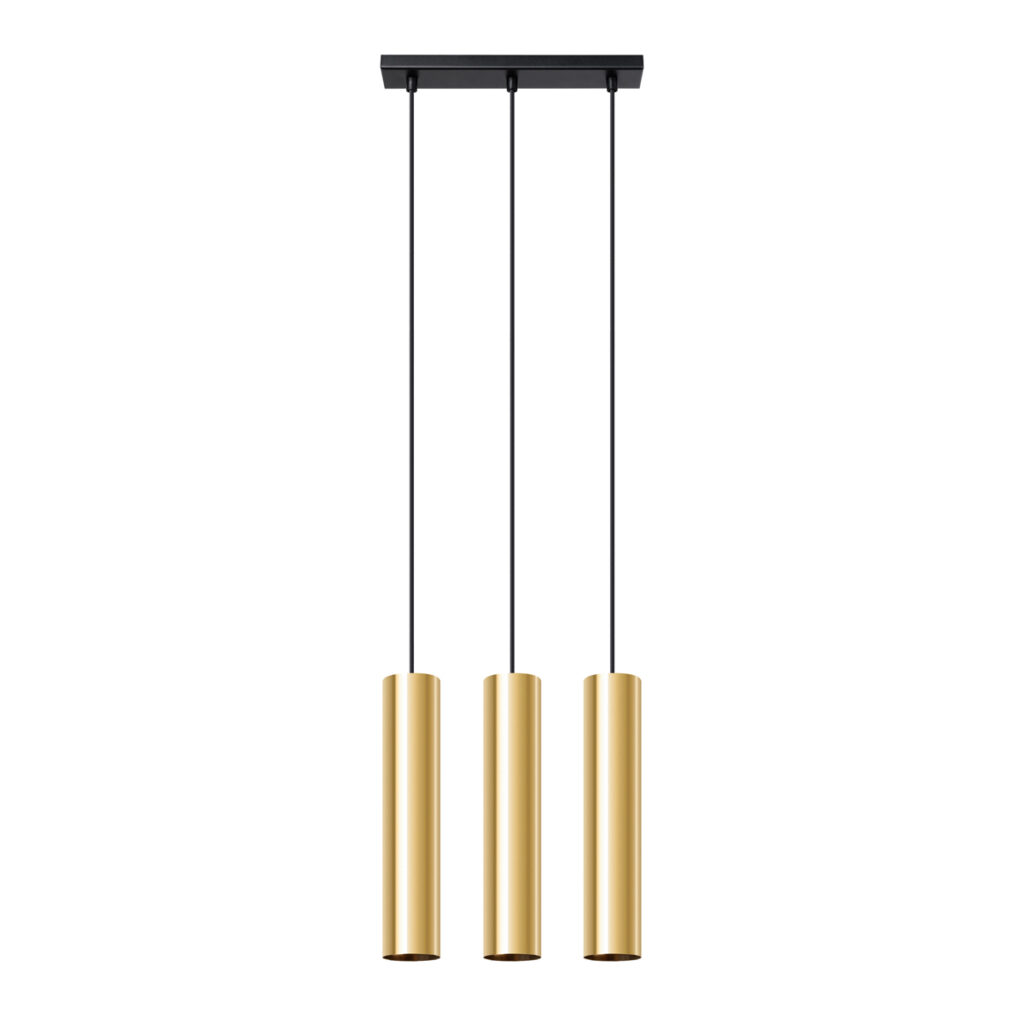Hanglamp LAGOS 3 gepolijst goud staal