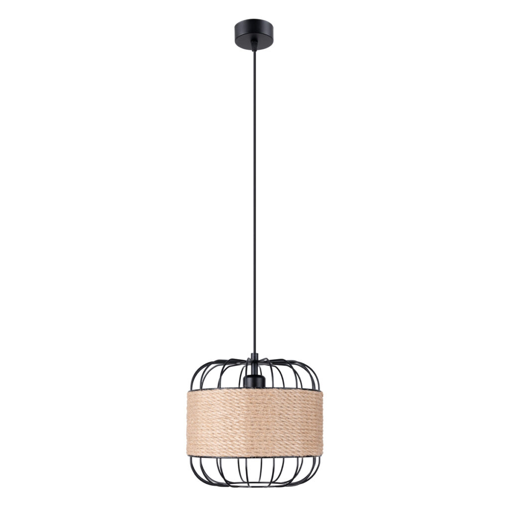 Hanglamp FOST staal/koord