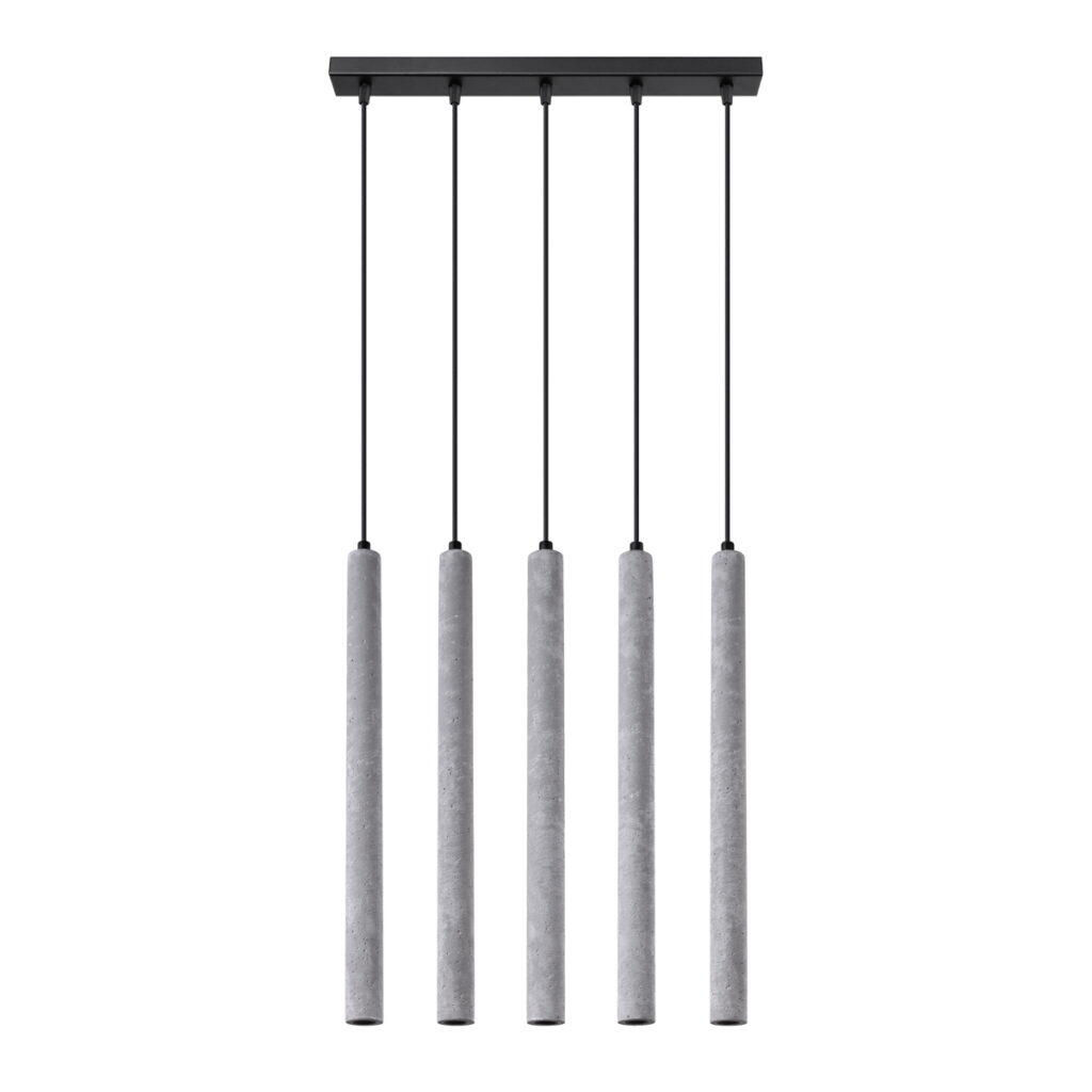 Hanglamp PASTELO 5L beton concreet