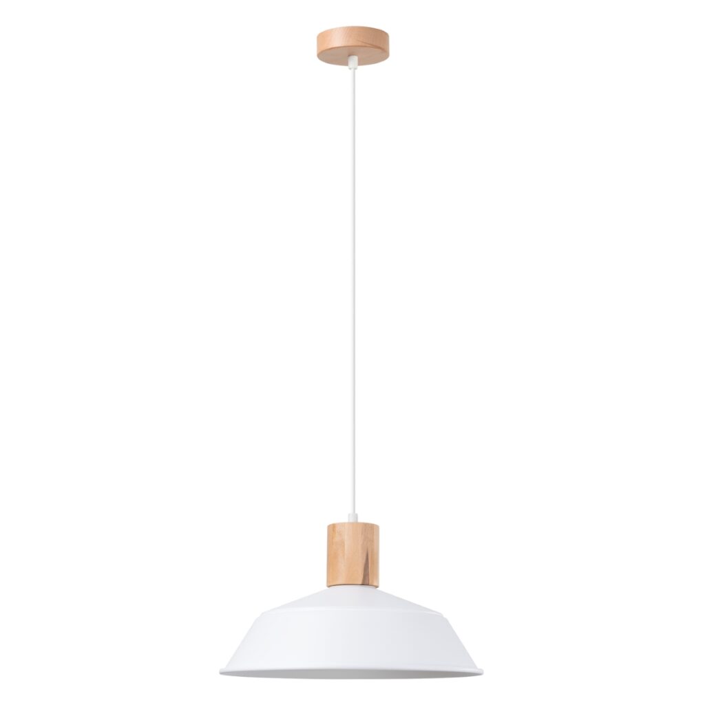 Hanglamp FANO wit staal