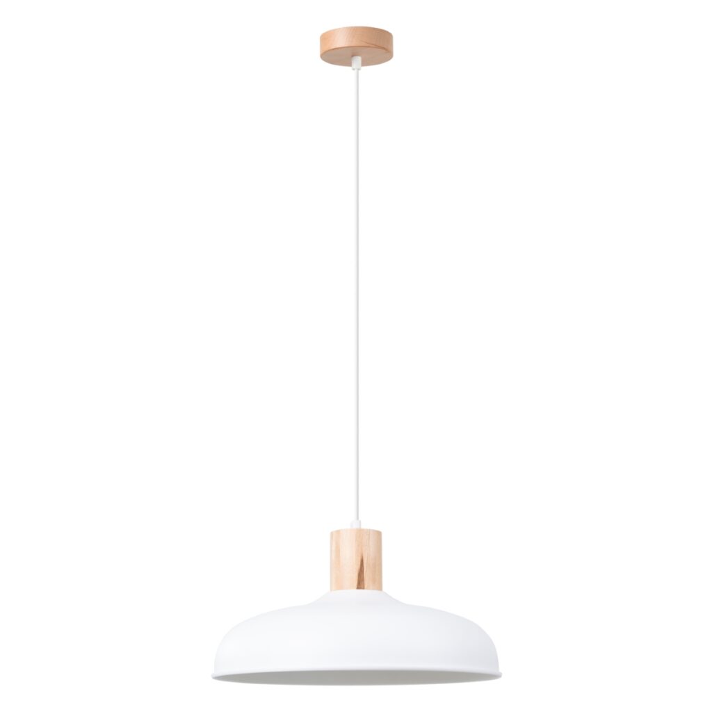 Hanglamp INDY wit staal