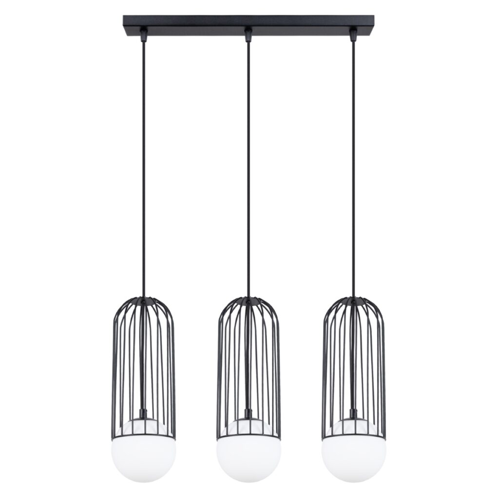 Hanglamp BRINA 3L zwart staal