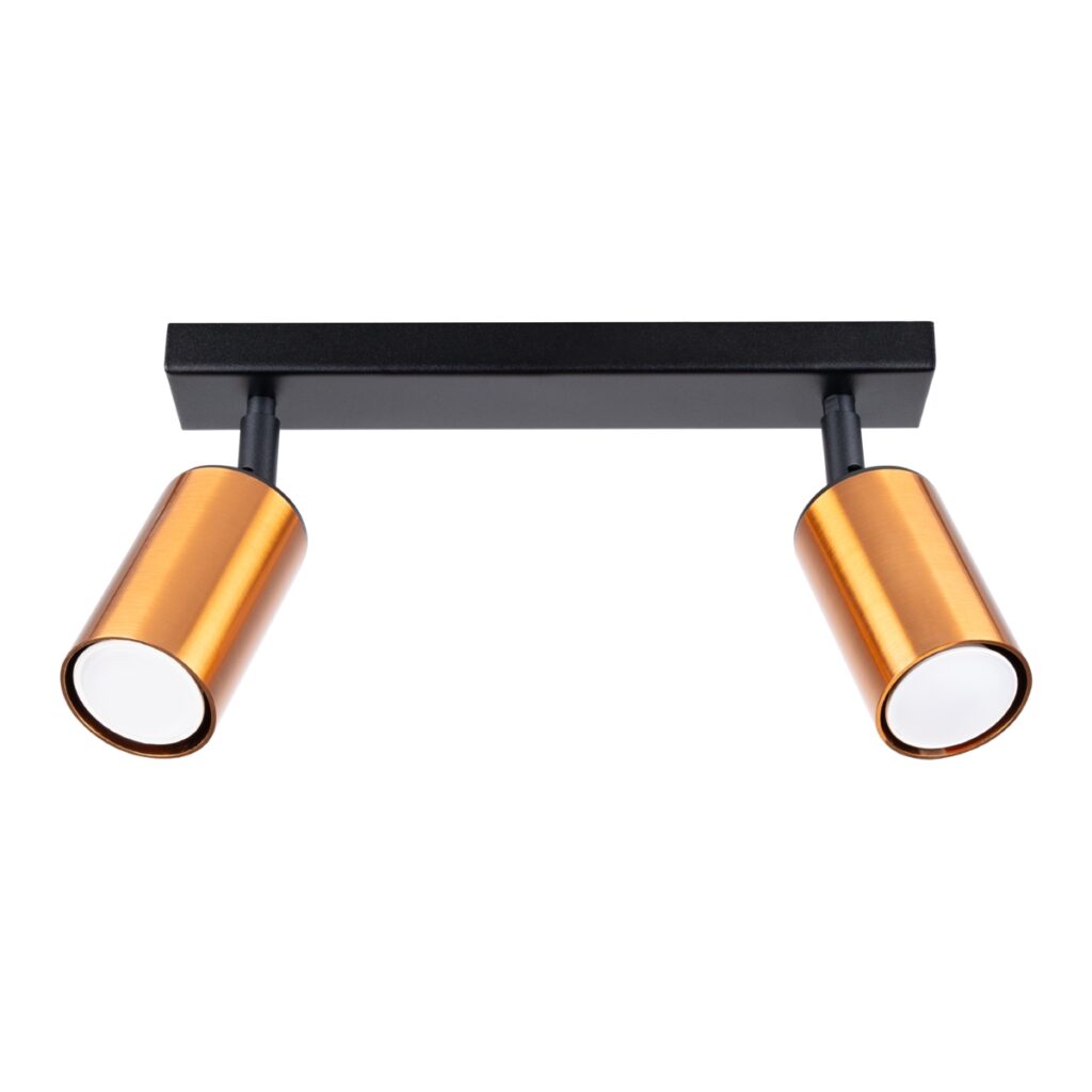 Plafondlamp WINX 2 zwart/co staal