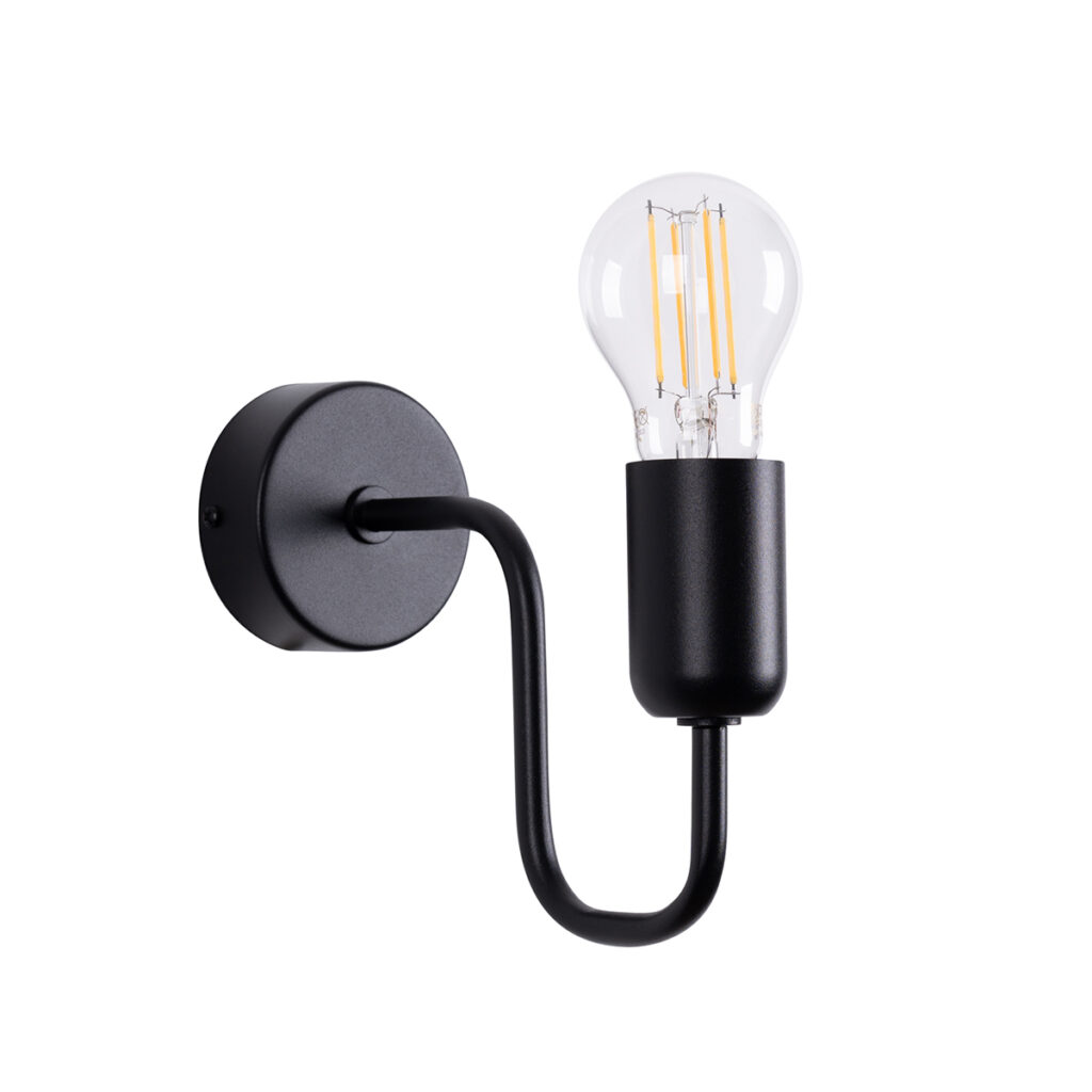 Wandlamp VECTOR zwart staal