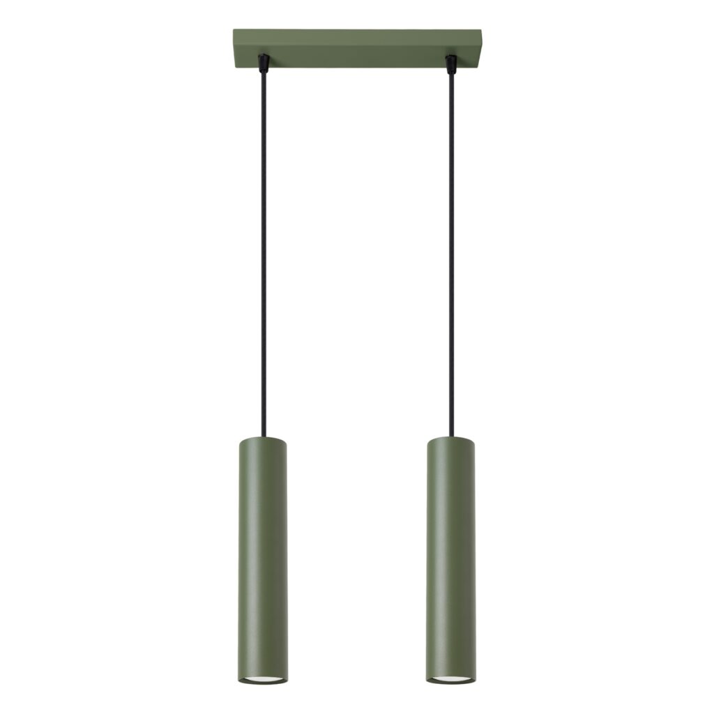 Hanglamp LAGOS 2 olijfgroen staal