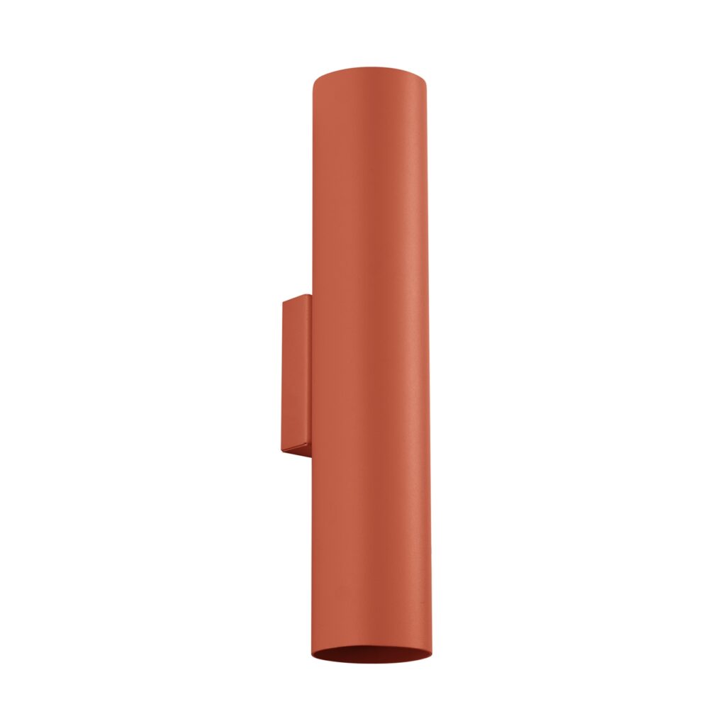 Wandlamp LAGOS 2 rood oker staal