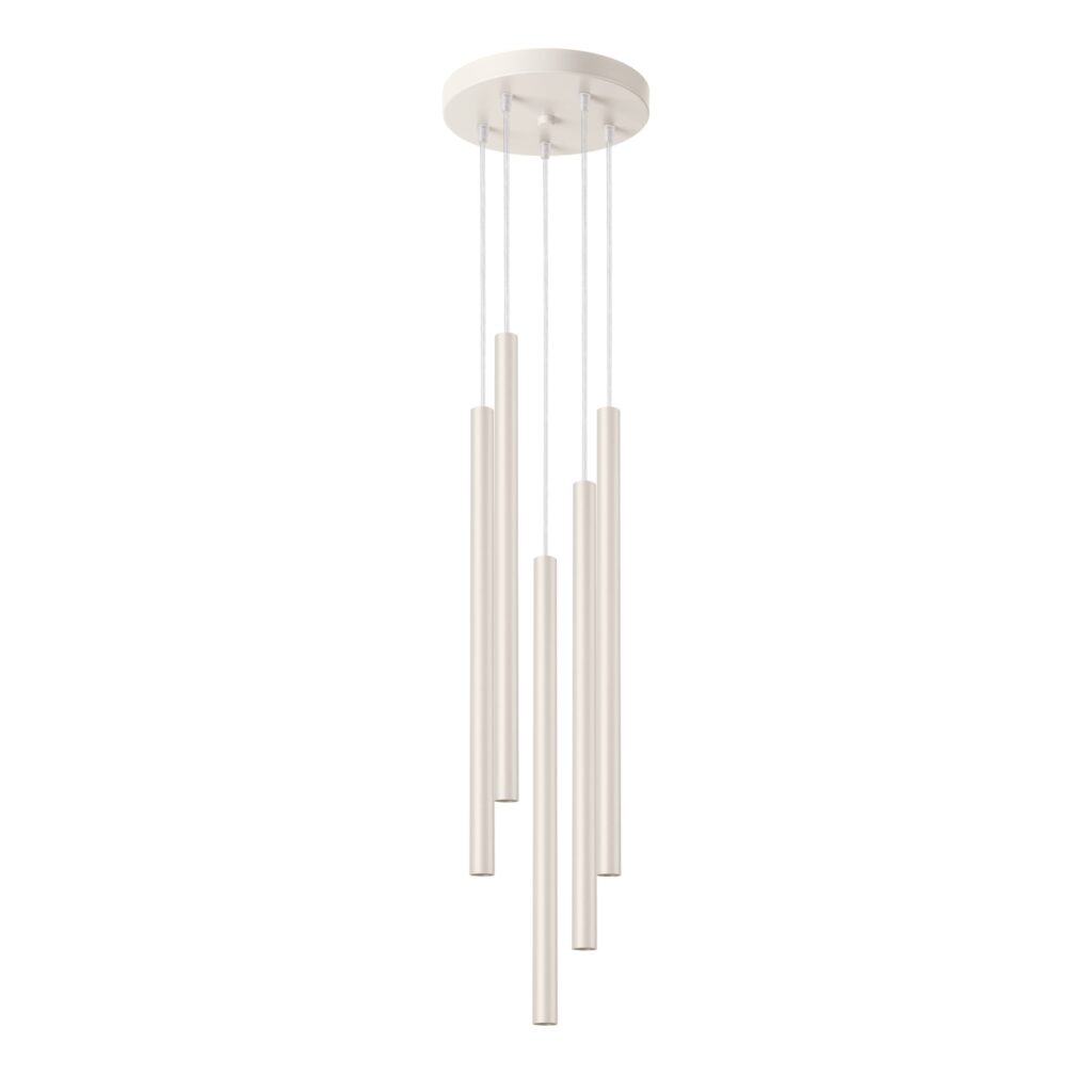 Hanglamp PASTELO 5P beige staal