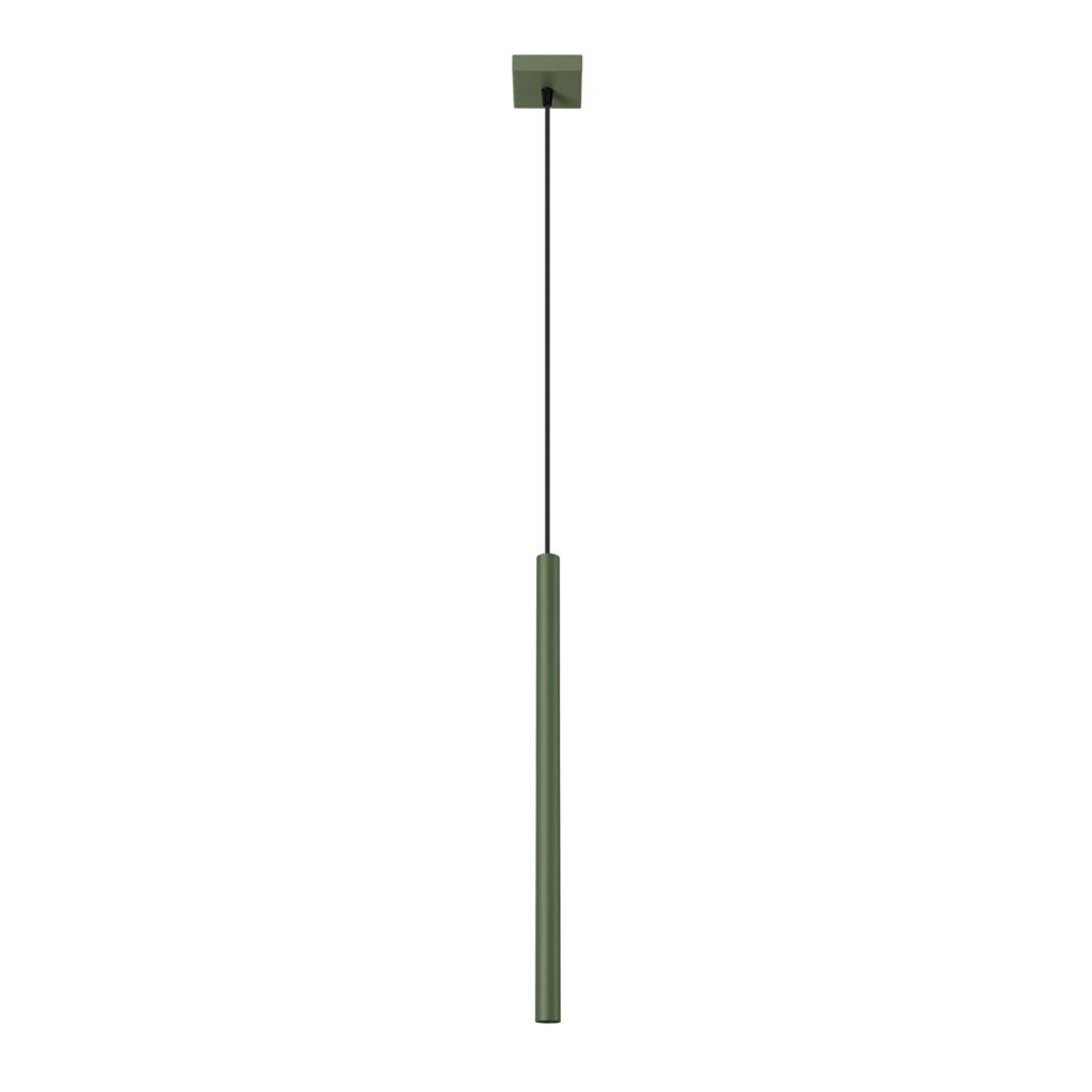 Hanglamp PASTELO 1 olijfgroen staal