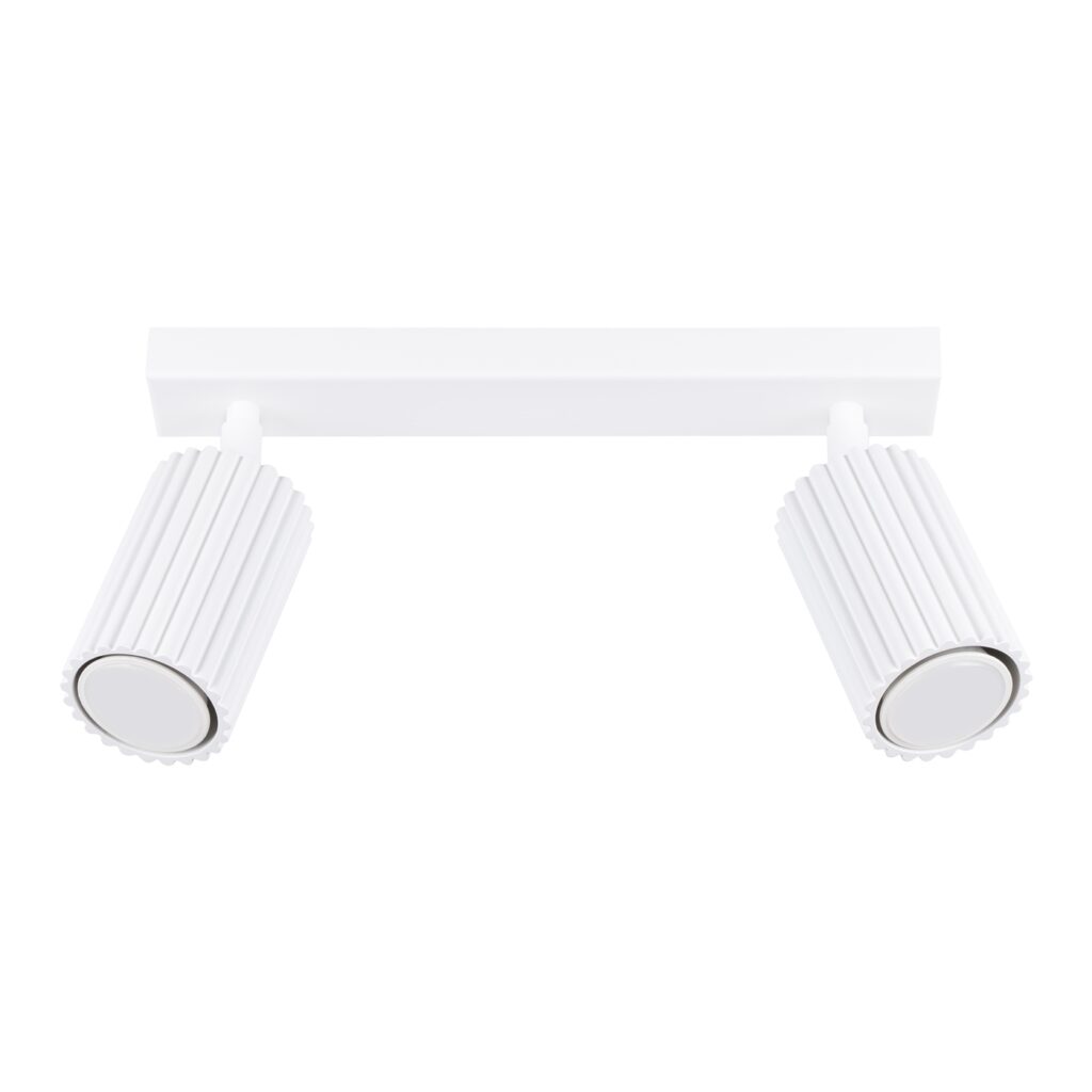 Plafondlamp KARBON 2 wit aluminium