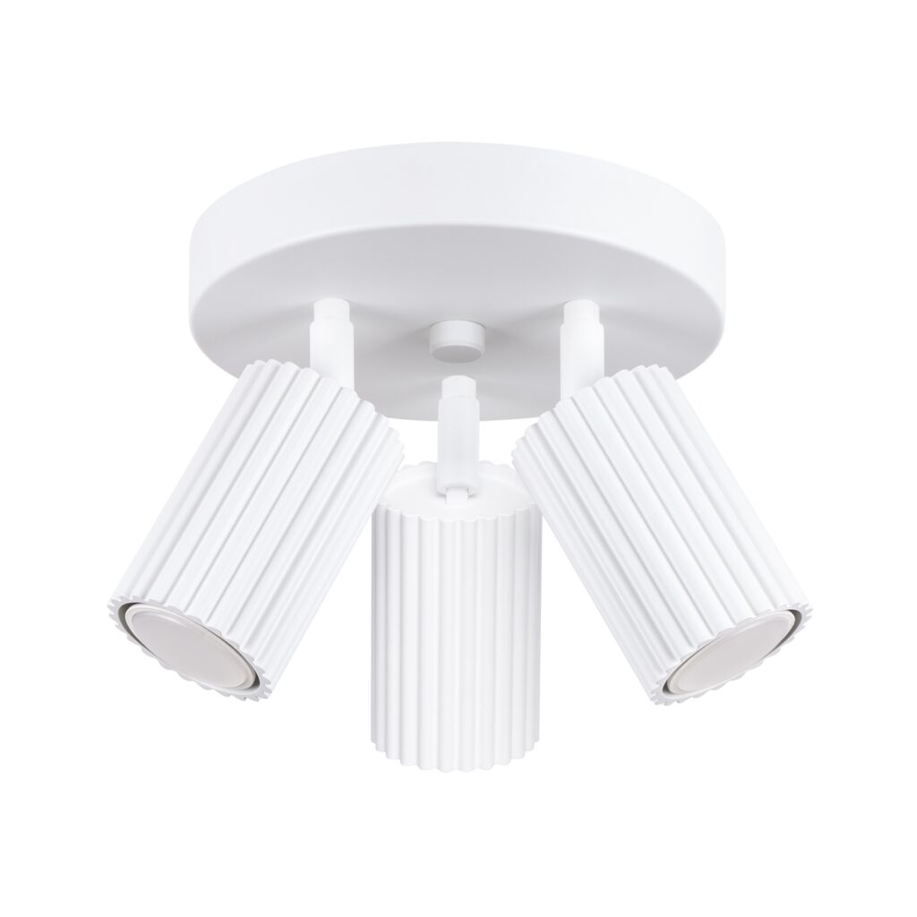 Plafondlamp KARBON 3P wit aluminium