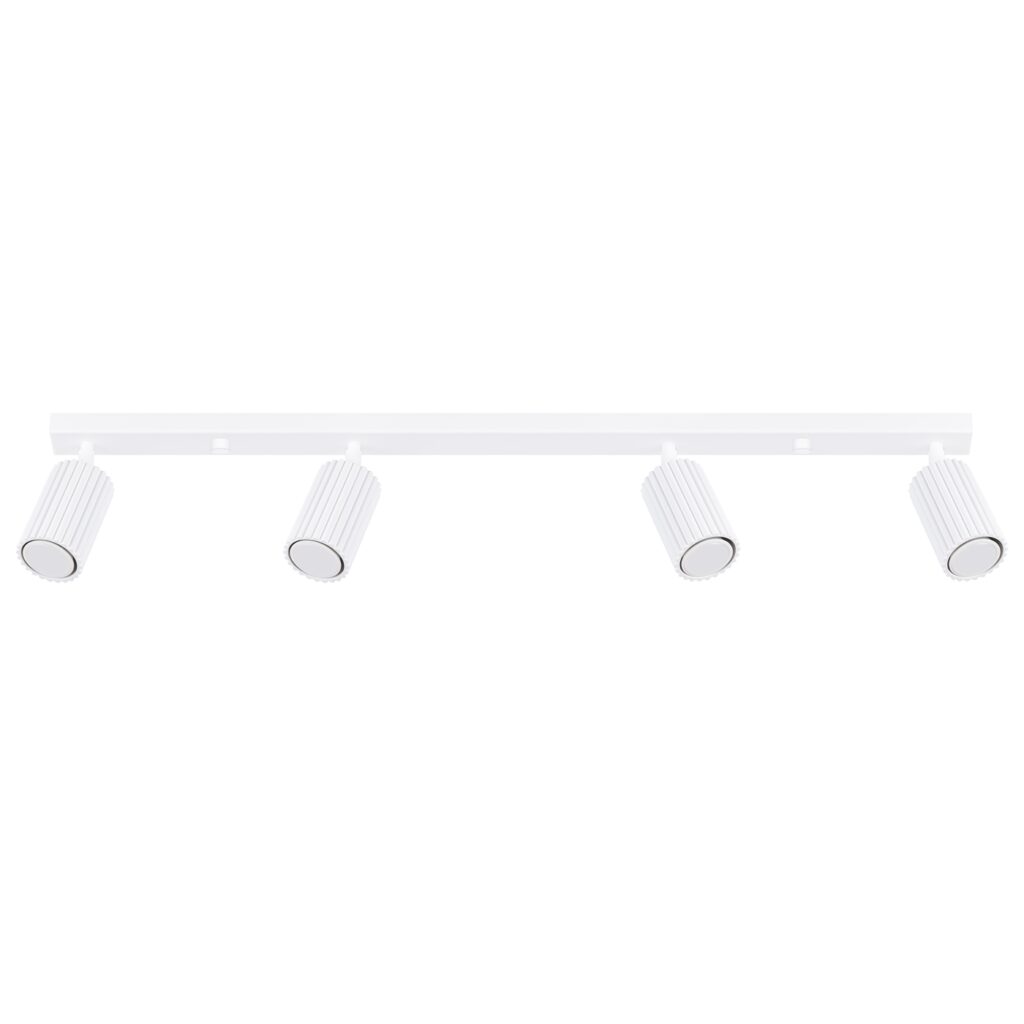 Plafondlamp KARBON 4L wit aluminium