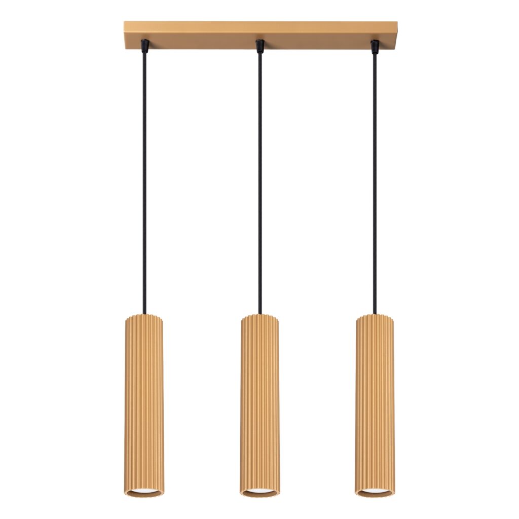 Hanglamp KARBON 3L goud aluminium