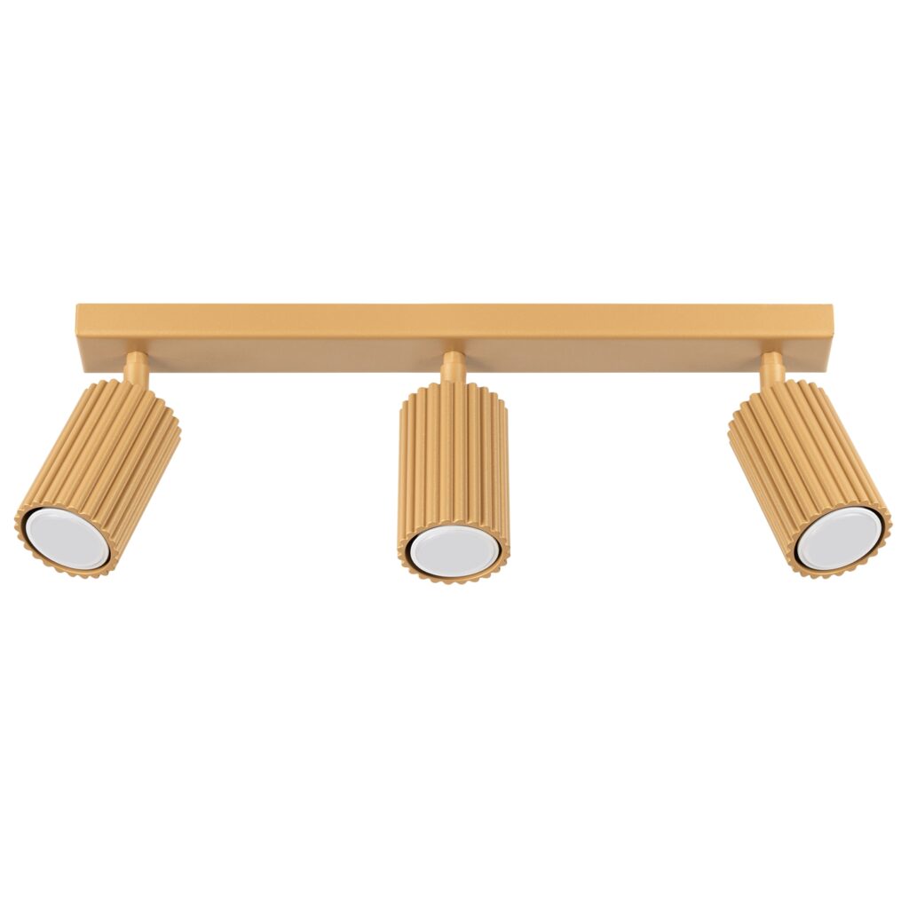 Plafondlamp KARBON 3L goud aluminium