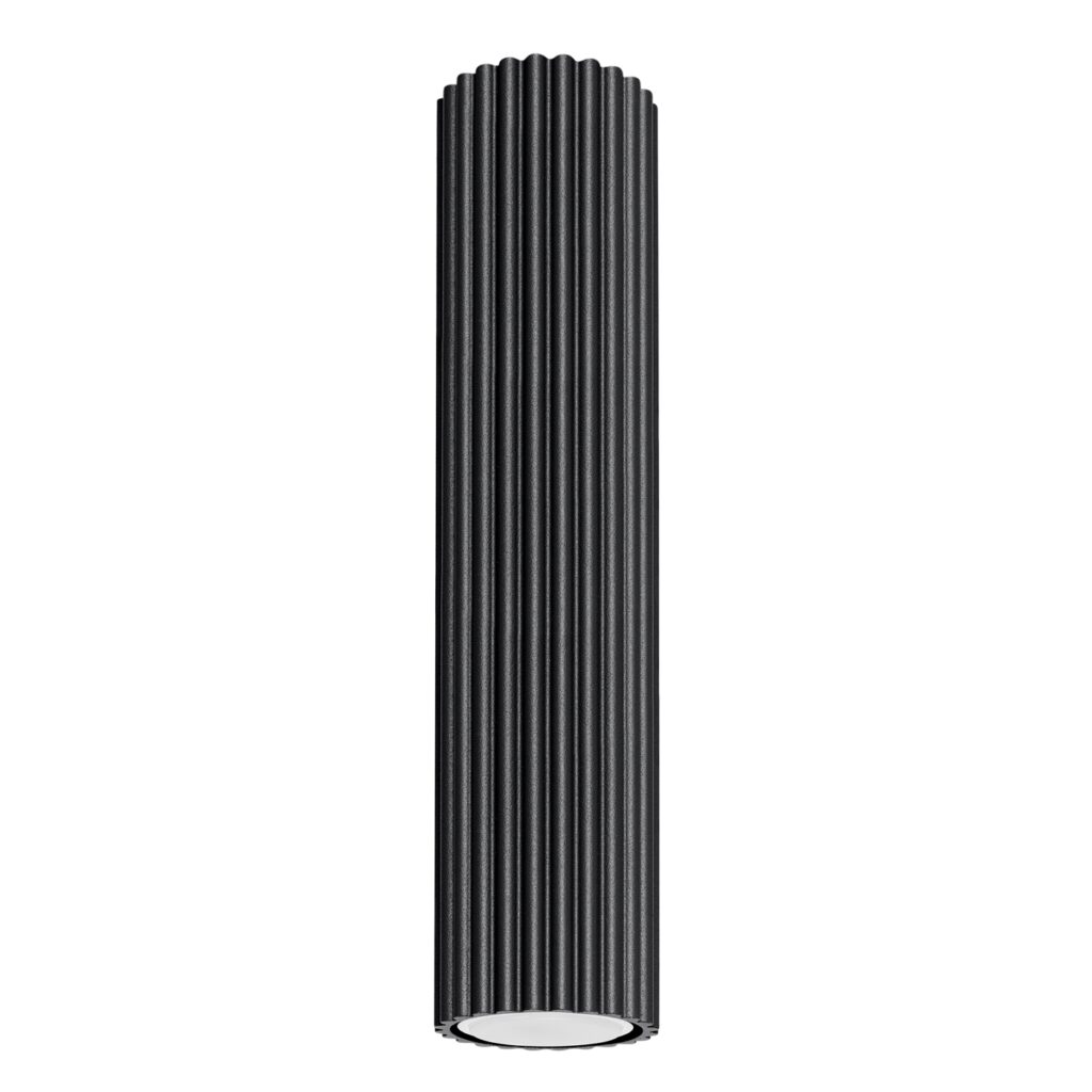 Plafondlamp KARBON 30 zwart aluminium