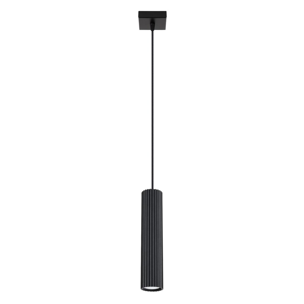 Hanglamp KARBON 1 zwart aluminium