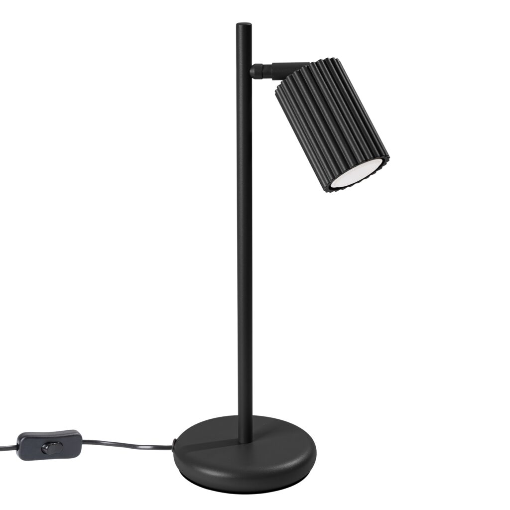 Tafellamp KARBON zwart aluminium