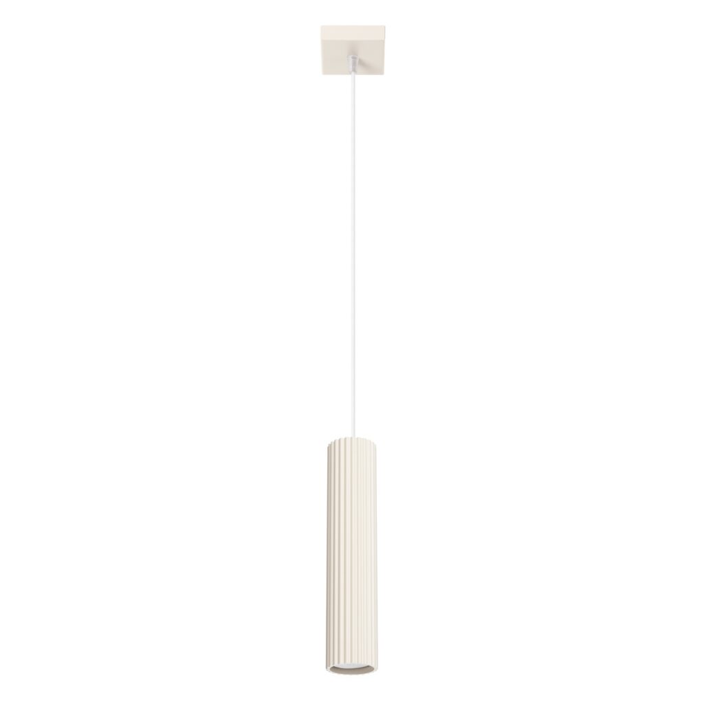 Hanglamp KARBON 1 beige aluminium