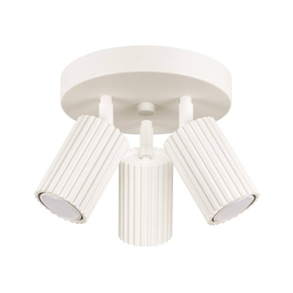 Plafondlamp KARBON 3P beige aluminium