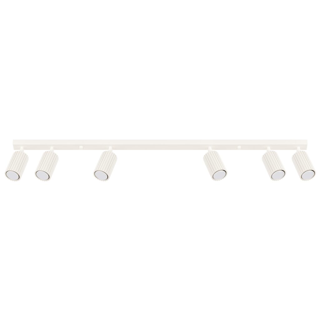 Plafondlamp KARBON 6L beige aluminium