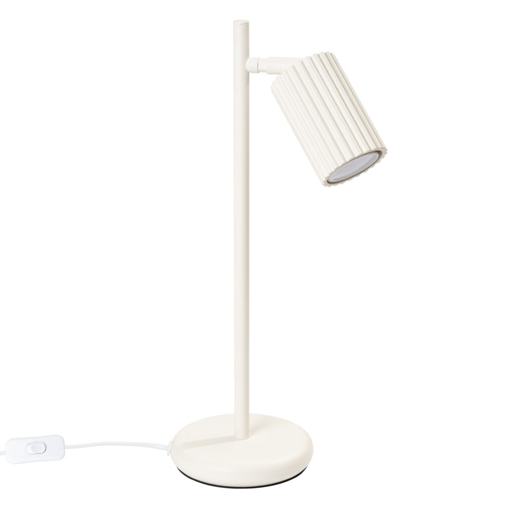 Tafellamp KARBON beige aluminium