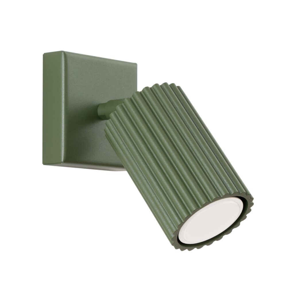 Wandlamp KARBON olijfgroen aluminium