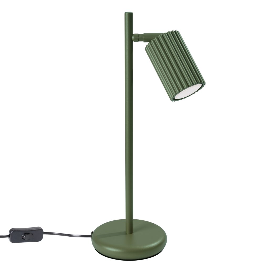 Tafellamp KARBON olijfgroen aluminium