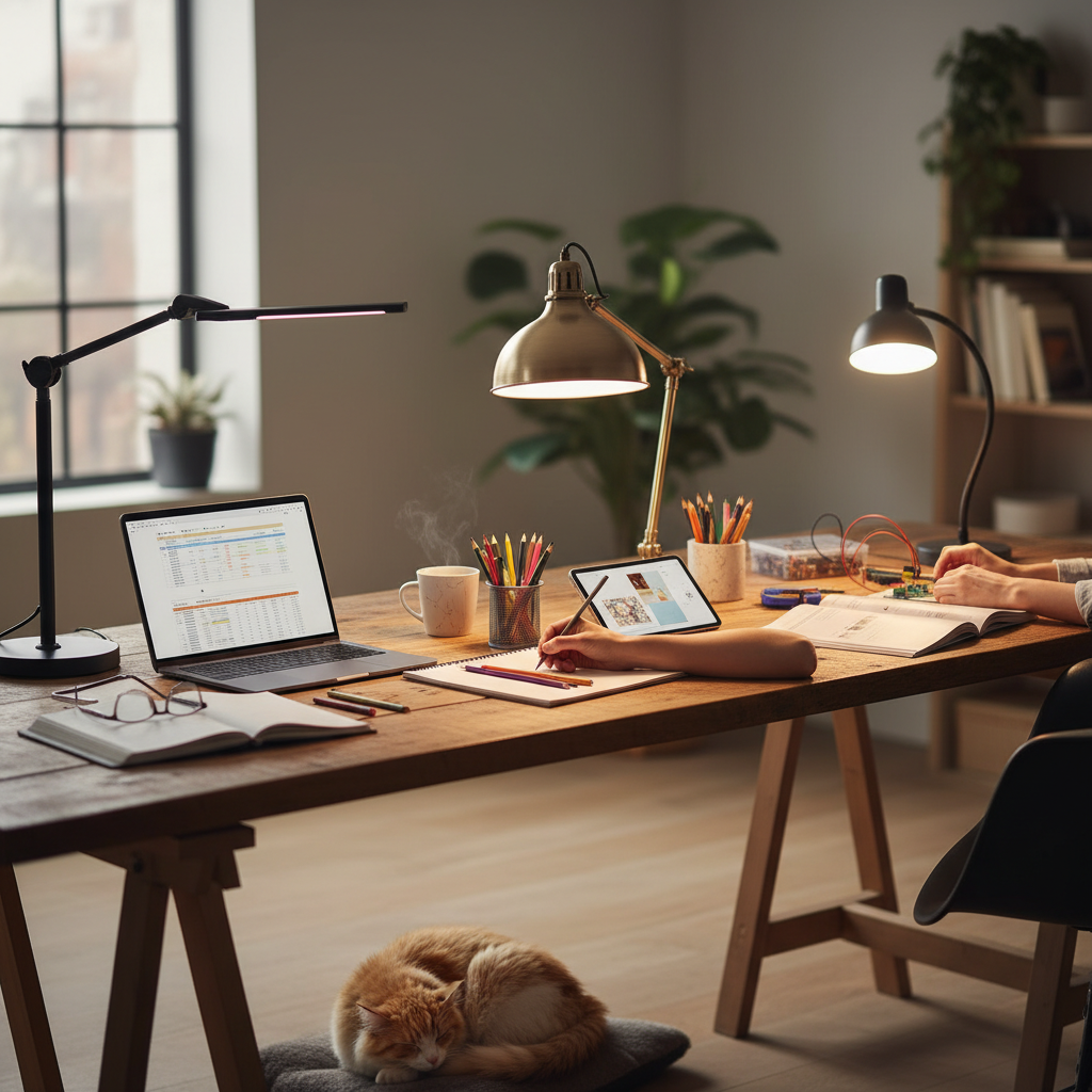 De juiste Bureaulamp voor verschillende taken