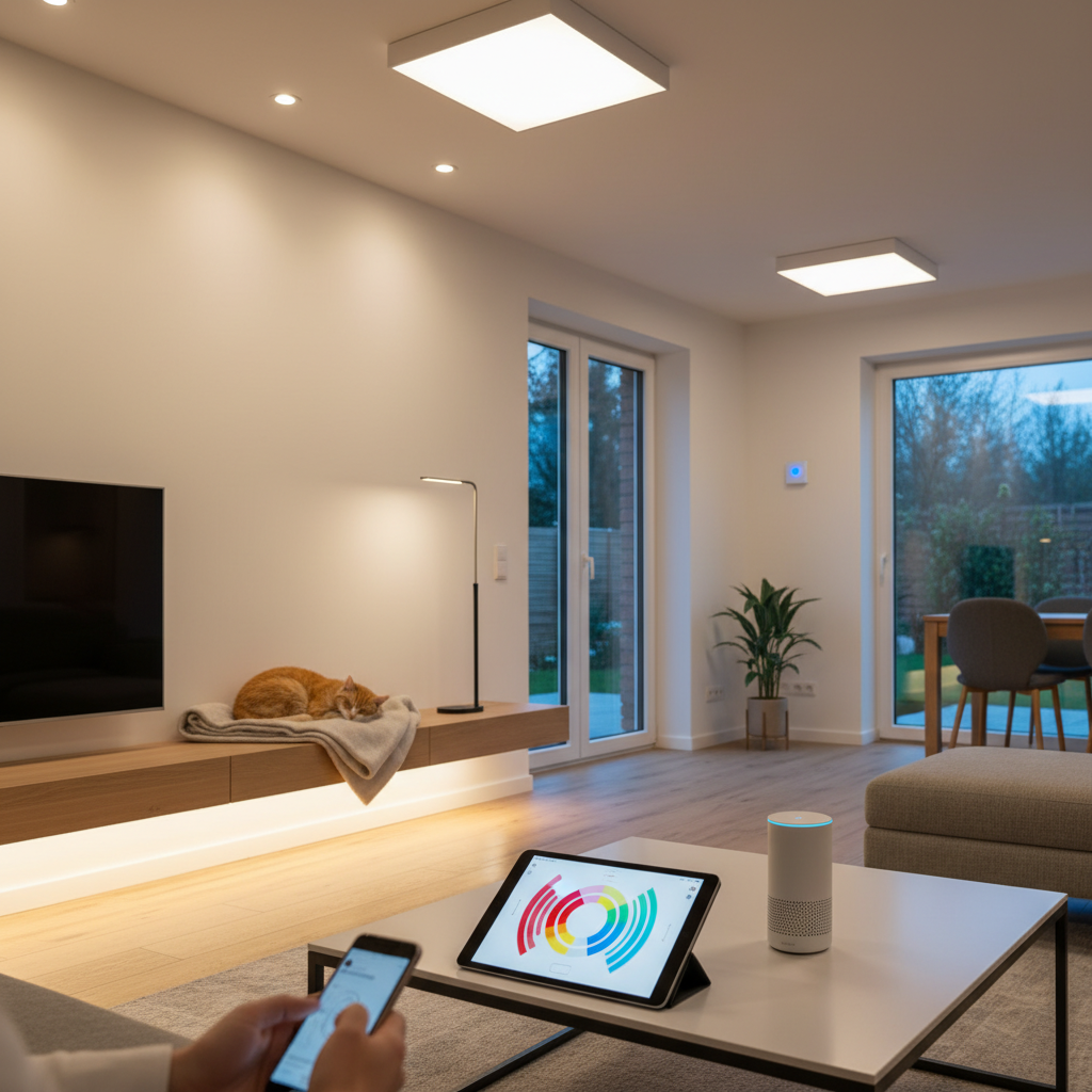 Integratie van slimme technologie met verlichting